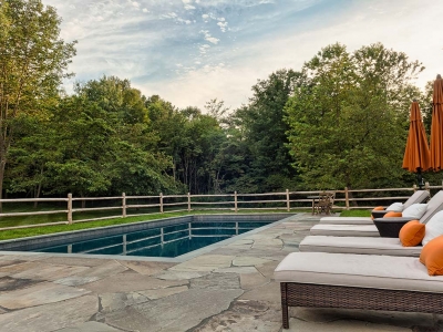 Hudson Valley Pool, Patio, Fence and Firepit