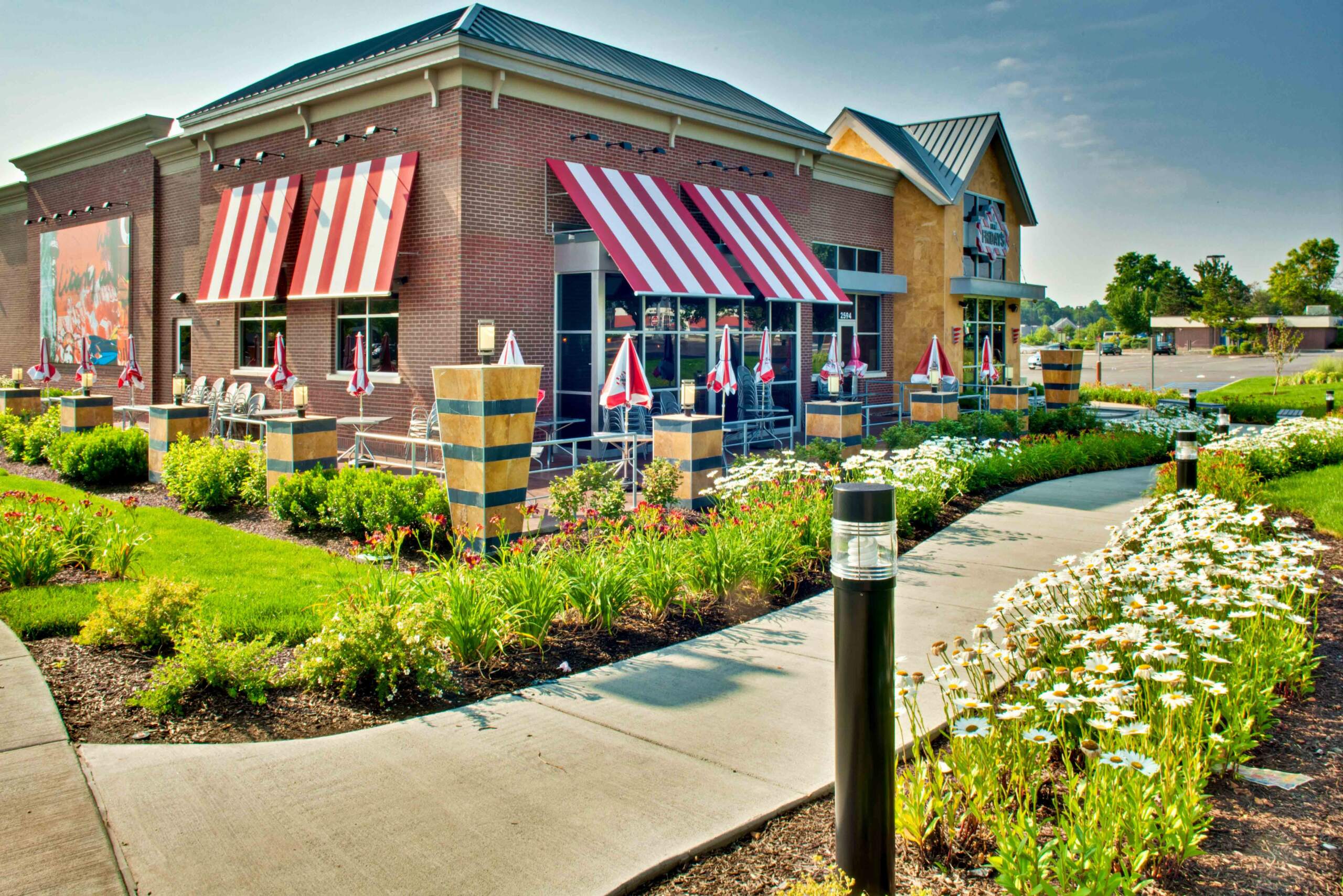 outdoor commercial landscape company project