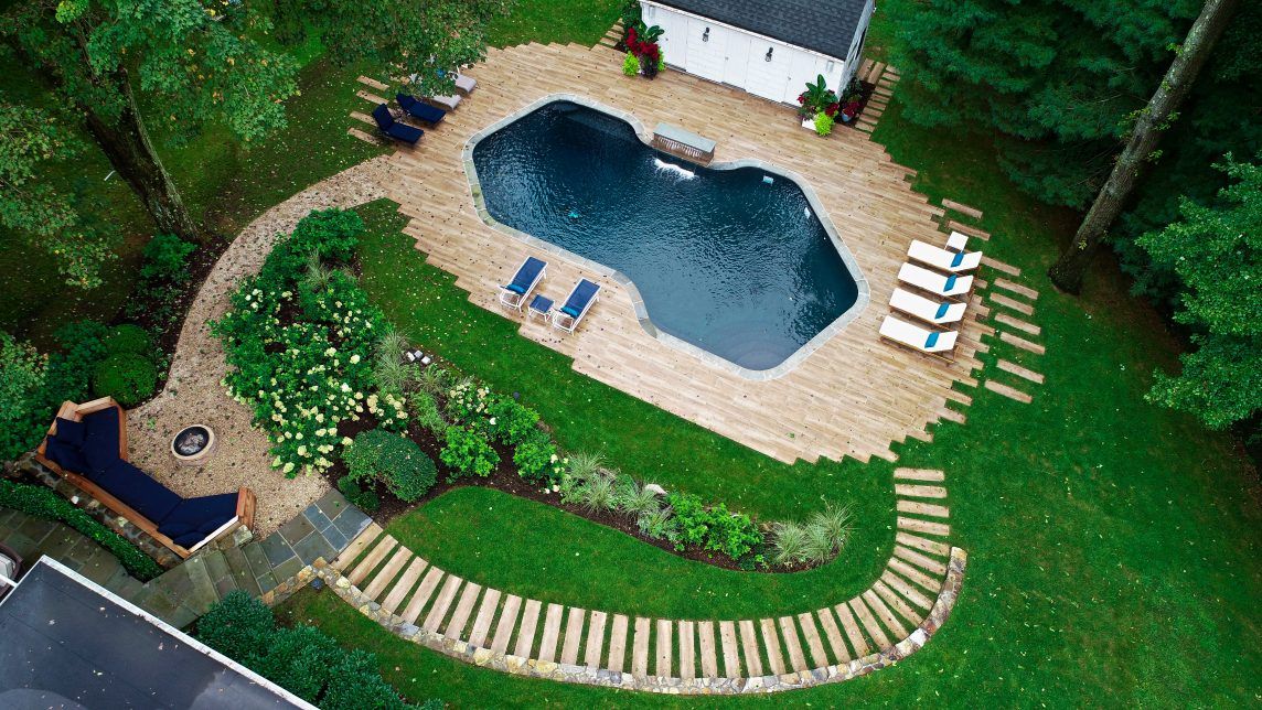 Pool Renovation with Water Features 1