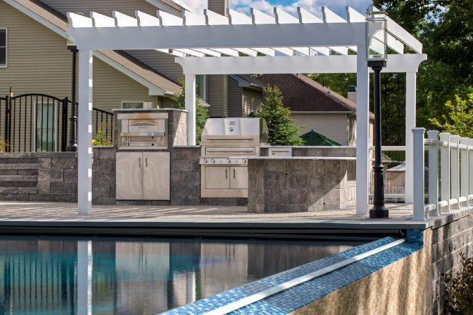 Outdoor Kitchen By The Pool