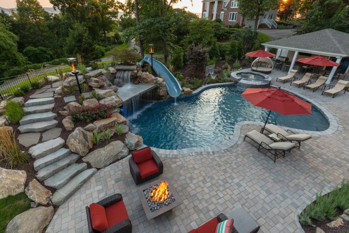 custom pool design Scarsdale custom pool design in Scarsdale, NY